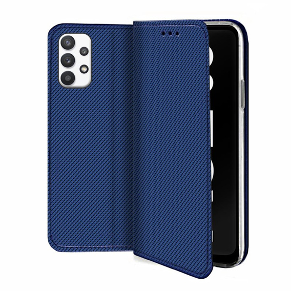 Klapkové puzdro pre Samsung Galaxy A32 5G, Wallet Smart Magnet, tmavomodré