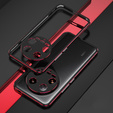 Puzdro pre Xiaomi 14 Ultra, Armor Bumper, s krytom objektívu, čierna / červená