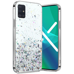 Obal na mobil pre Samsung Galaxy A51 4G, Glittery, priehľadné