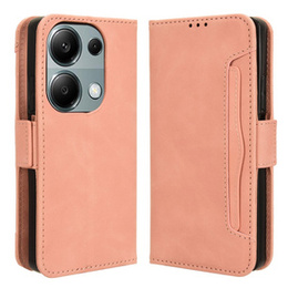 Klapkové puzdro pre Xiaomi Redmi Note 13 Pro 4G / Xiaomi Redmi Note 14S / Xiaomi Poco M6 Pro 4G, Card Slot, ružové