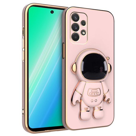 Obal na mobil pre Samsung Galaxy A33 5G, Astronaut, ružové rose gold