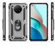 Pancierované obal na mobil pre Xiaomi Redmi Note 9T 5G, Nox Case Ring, strieborné