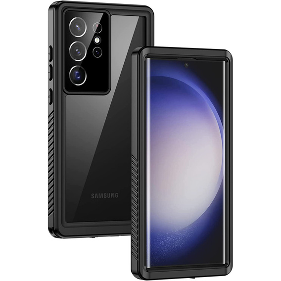 Vodotesné puzdro IP68 pre Samsung Galaxy S23 Ultra, čierne