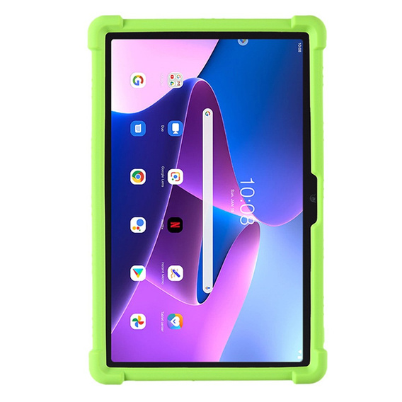 Silikón puzdro pre Lenovo Tab M10 Plus 10.6 Gen 3 TB-125F TB-128F, Impact, pancierovaný, zelený