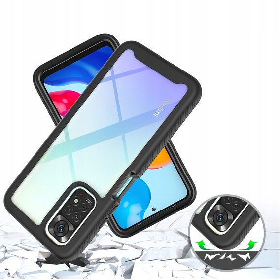 Puzdro pre Xiaomi Redmi Note 11 Pro / Pro 4G, Shockproof, s fóliou, modré
