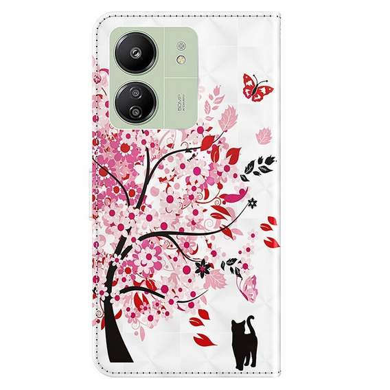Klapkové puzdro pre Xiaomi Redmi 13C / Poco C65, Wallet, Cat & Tree