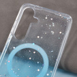 Puzdro pre Samsung Galaxy S24, Glittery, pre MagSafe, modré