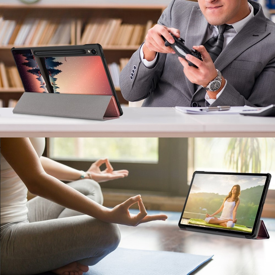 Obal na mobil pre Samsung Galaxy Tab S9, Smartcase Hybrid Pen Slot, night