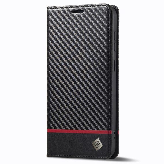 Flipové puzdro pre Samsung Galaxy S24, Carbon LC.IMEEKE, čierne