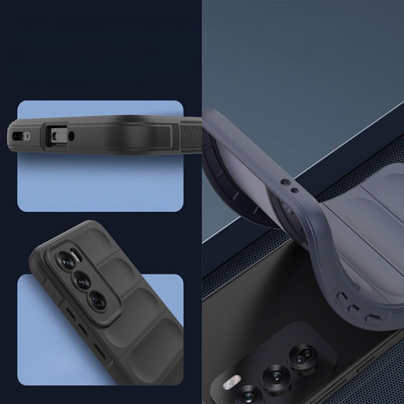Obal na mobil pre Oppo Reno 12, Gaming Shockproof, čierne