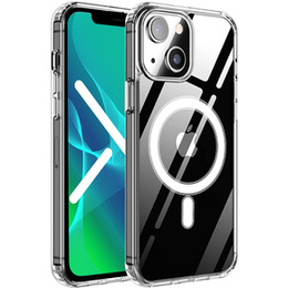 Obal na mobil pre iPhone 13, ERBORD Hybrid MagSafe Case, modré