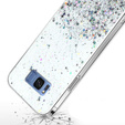 Obal na mobil pre Samsung Galaxy S8+ Plus, Glittery, priehľadné