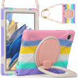 Detské puzdro pre Samsung Galaxy tab A8 10.5 SM-X200 SM-X205, pancierované s popruhom, modré