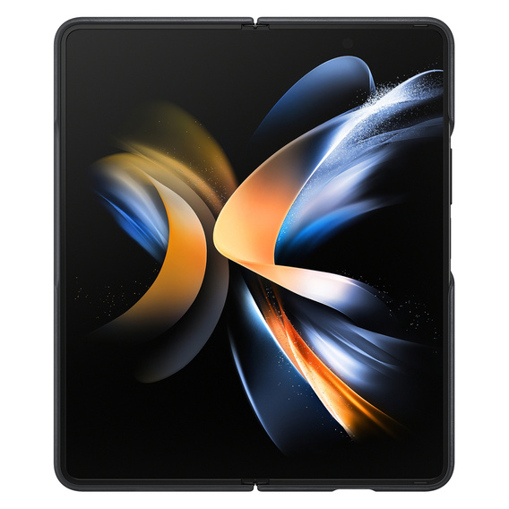 Originálne puzdro Samsung pre Galaxy Z Fold 4, Leather Flip Cover, čierne