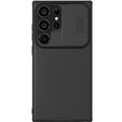 Puzdro NILLKIN pre Samsung Galaxy S24 Ultra, silikónové puzdro CamShield pre MagSafe, čierne
