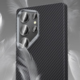 Puzdro BENKS Kevlar pre Samsung Galaxy S25, pre MagSafe, Carbon Fiber, čierne