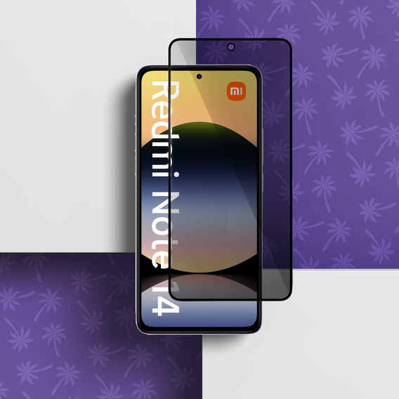 Tmavé sklo na ochranu súkromia Shy Palm pre Xiaomi Redmi Note 14 5G