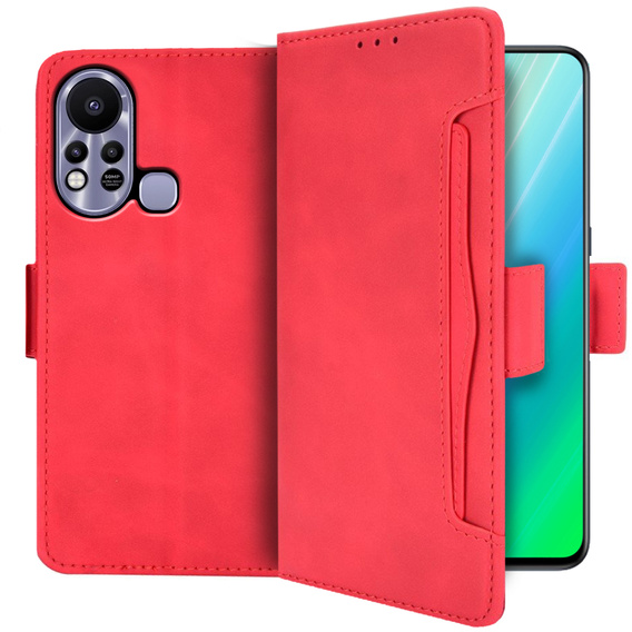 Klapkové puzdro pre Infinix Hot 11s, Card Slot, červené