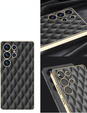 Puzdro pre Samsung Galaxy S25 Ultra, Leather Rhombus, čierne