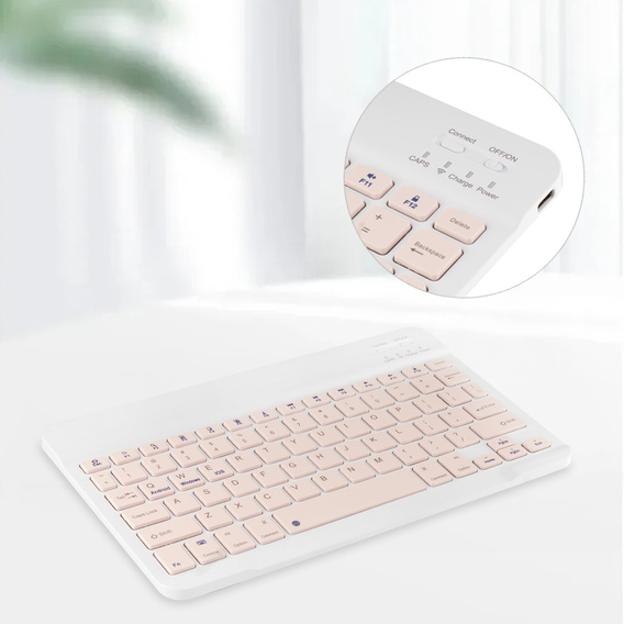 Puzdro s klávesnicou Bluetooth pre Lenovo Tab K11 Plus - ružové