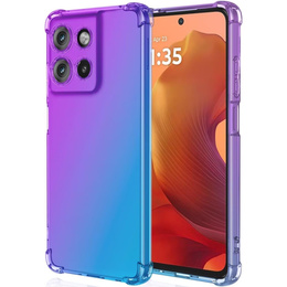 Puzdro pre Motorola Moto G15 / Motorola Moto G15 Power, Gradient Dropproof, Fialová / modrá