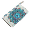 Klapkové puzdro pre Samsung Galaxy A54 5G, Wallet mandala, biele