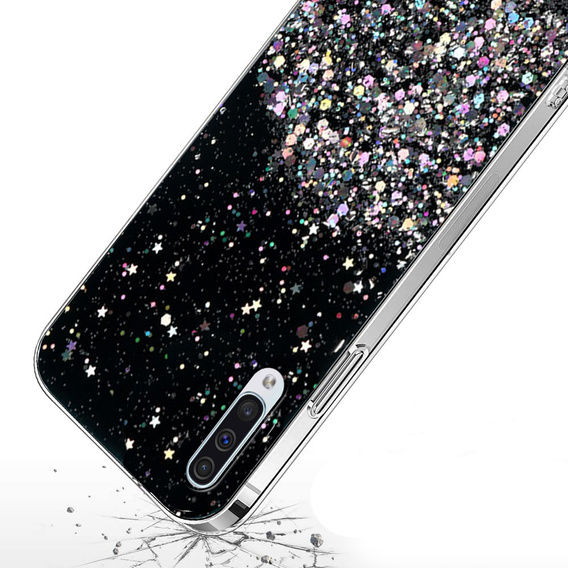 Obal na mobil pre Samsung Galaxy A50/A50S/A30S, Glittery, čierne