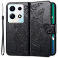 Klapkové puzdro pre Infinix Note 30 VIP, Butterfly, čierne