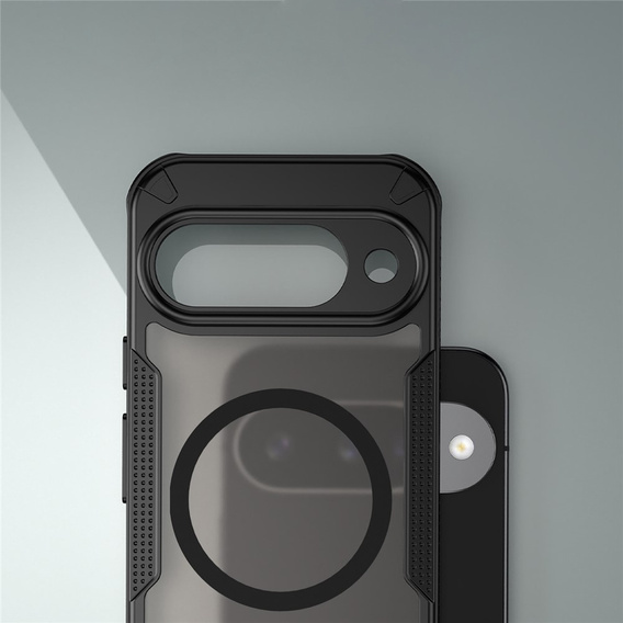 Pancierované puzdro pre Google Pixel 10 Pro XL, pre MagSafe, matné, čierne