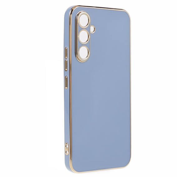 Puzdro pre Samsung Galaxy A25 5G, Glamour CamShield, modré  + 9H sklo