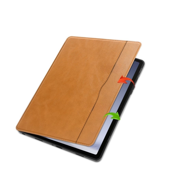 Obal na mobil pre Samsung Galaxy Tab A9+, Business Card and Pen Slot, červené