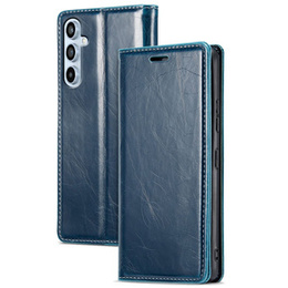 Klapkové puzdro pre Samsung Galaxy A54, ERBORD Waxy Wallet, modré