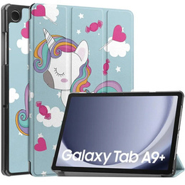 Puzdro pre Samsung Galaxy Tab A9+, Smartcase, unicorn