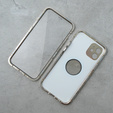 Magnetické puzdro Dual Glass MagSafe pre iPhone 11, zlaté