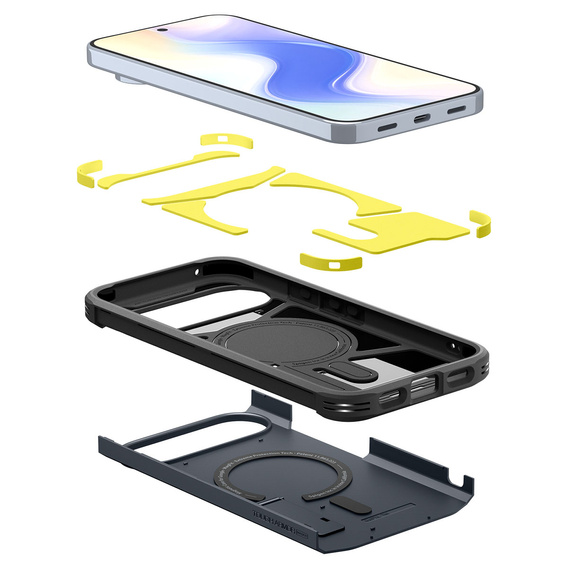Spigen Tough Armor MagSafe puzdro pre Google Pixel 10 Pro XL, kovová bridlica