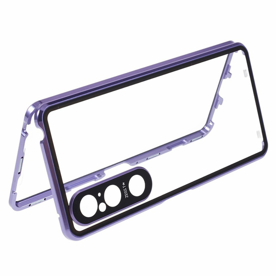 Puzdro pre Sony Xperia 1 V, Magnetic Dual Glass, fialové