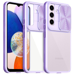 Obal na mobil pre Samsung Galaxy A14 4G/5G, Slide Camera, fialové
