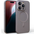 Puzdro pre iPhone 16 Pro, ColorMag, pre MagSafe, sivé