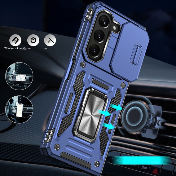 Obal na mobil pre Samsung Galaxy Z Fold6 5G, CamShield Slide, modré