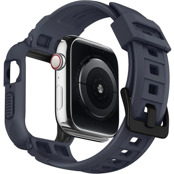 Pásik s puzdrom Spigen pre Apple Watch 4/5/6/7/8/9/SE 44/45 mm, Rugged Armor Pro charcoal grey