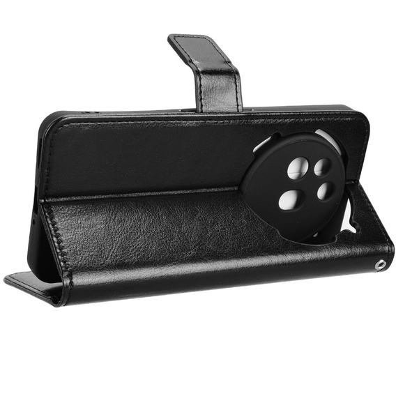 Klapkové puzdro pre Nothing Phone 3A Pro, Crazy Horse Wallet, čierne