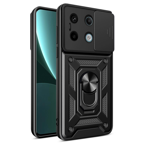 Obal na mobil pre Xiaomi Redmi Note 13 Pro 5G, CamShield Slide, čierne