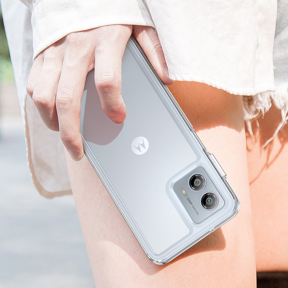 Obal na mobil pre Motorola Moto G53 5G, Fusion Hybrid, priehľadné