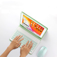 Puzdro + klávesnica iPad 10.2 7/8/9 gen 2019/2020/2021, Keyboard Cover Pen Slot, zelený