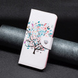 Klapkové puzdro pre Xiaomi Redmi Note 12 4G, Wallet, colorful tree , biele