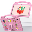 Detské puzdro pre Samsung Galaxy Tab A9+, Cute Patterns, so stojanom, ružové
