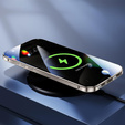Magnetické puzdro Dual Glass MagSafe pre iPhone 16, strieborné