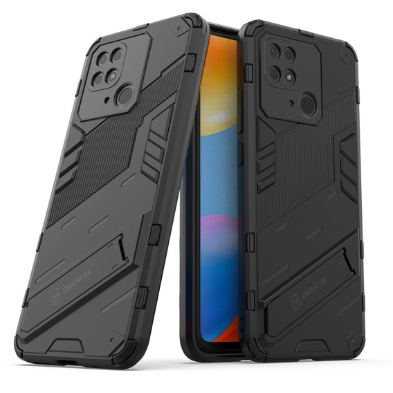 Puzdro pre Xiaomi Redmi 10C, Military kickstand, modré