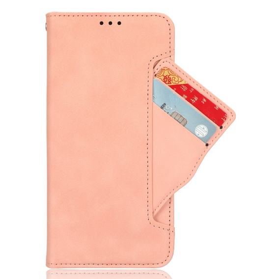 Klapkové puzdro pre Xiaomi Poco F7 Pro, Card Slot, ružové