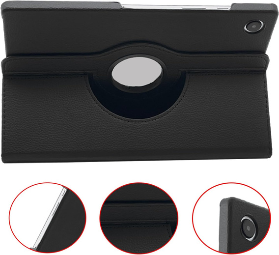 Puzdro pre Samsung Galaxy Tab A9+ TB330FU 10.95", otočné o 360°, čierne
